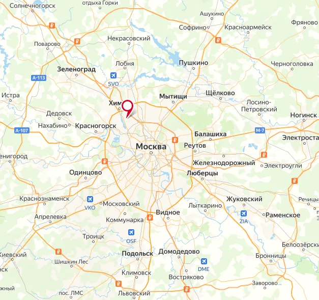 Автомойка Чистострана на карте Москвы
